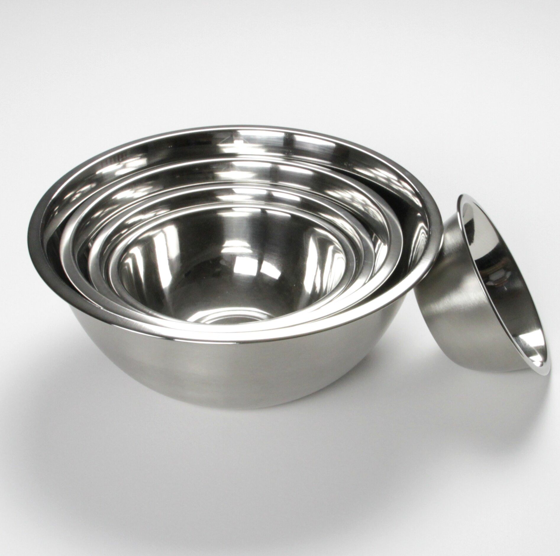 Stainless Steel Kitchen Mixning Bowls for Food Preparation & Serving