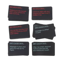 Bedroom Commands Adult Card Game