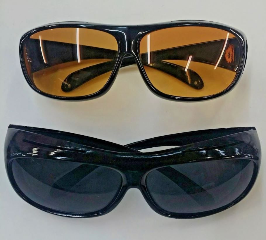 HD Night & Day Vision Wraparound Sports Driving Sunglasses/Goggles