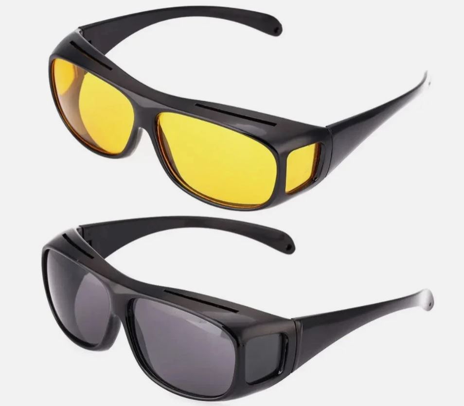 HD Night & Day Vision Wraparound Sports Driving Sunglasses/Goggles