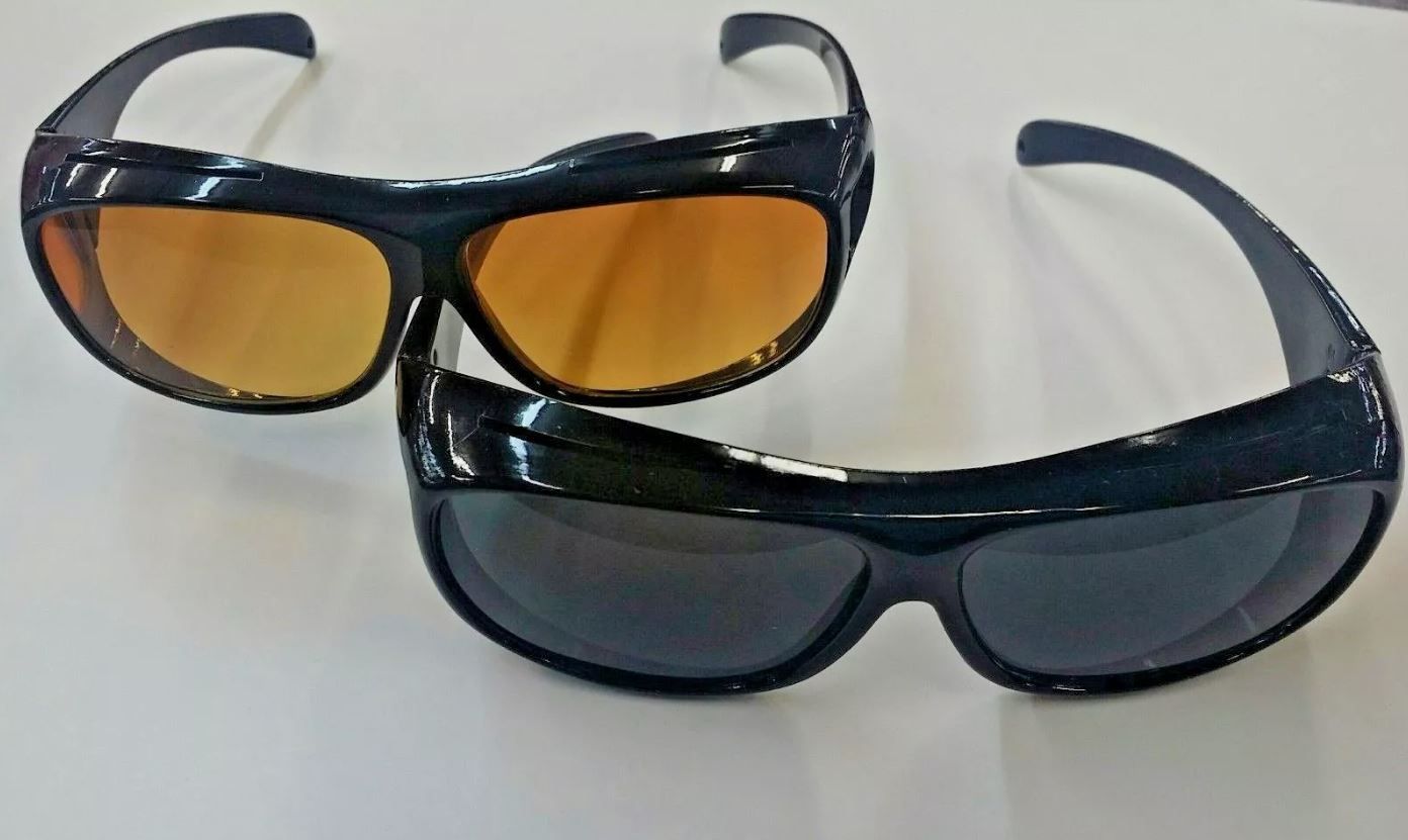 HD Night & Day Vision Wraparound Sports Driving Sunglasses/Goggles