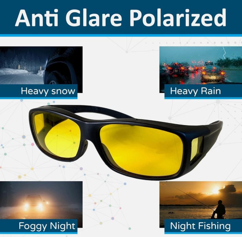 HD Night & Day Vision Wraparound Sports Driving Sunglasses/Goggles