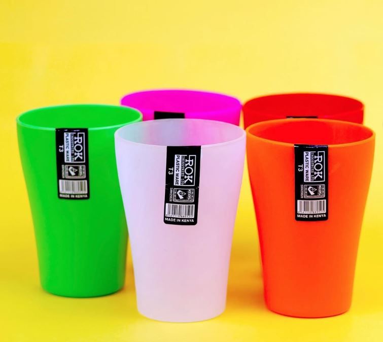Reusable Plastic Glass Cups Tumblers – Set of 6