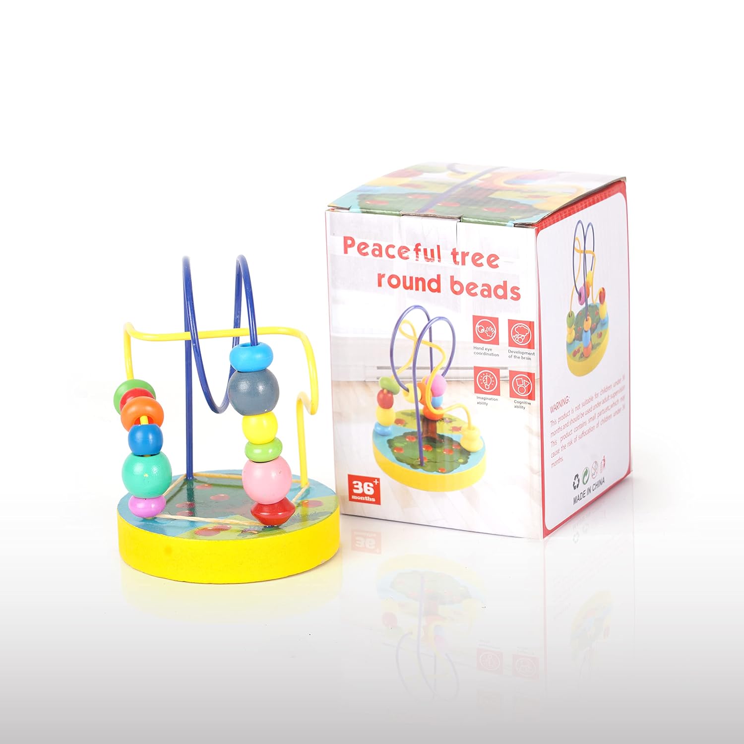 Kids Early Development Wooden Winding Beads Maze Educational Toys