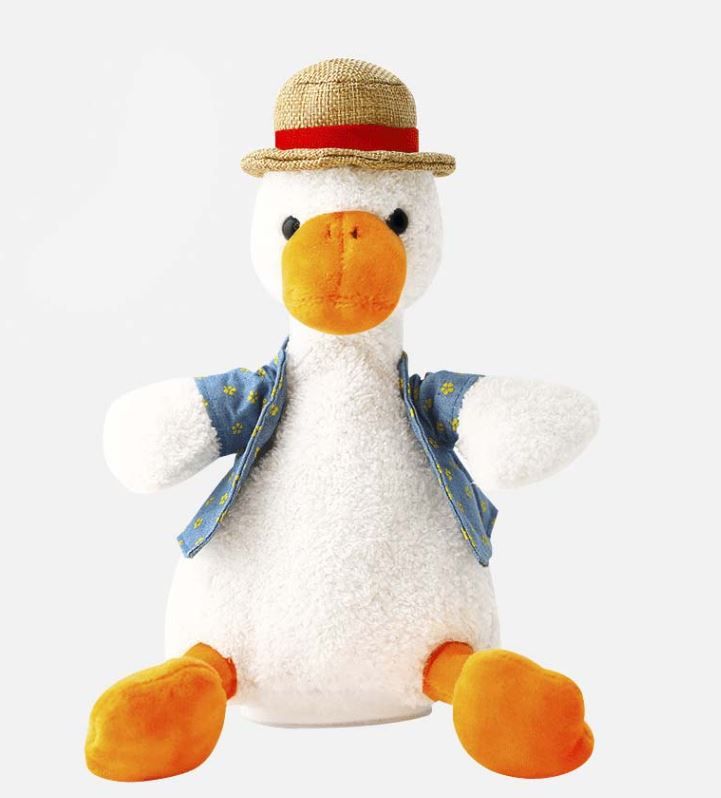 Kids Battery Operated Dancing Singing Talking Duck Stuffed Animal Toy