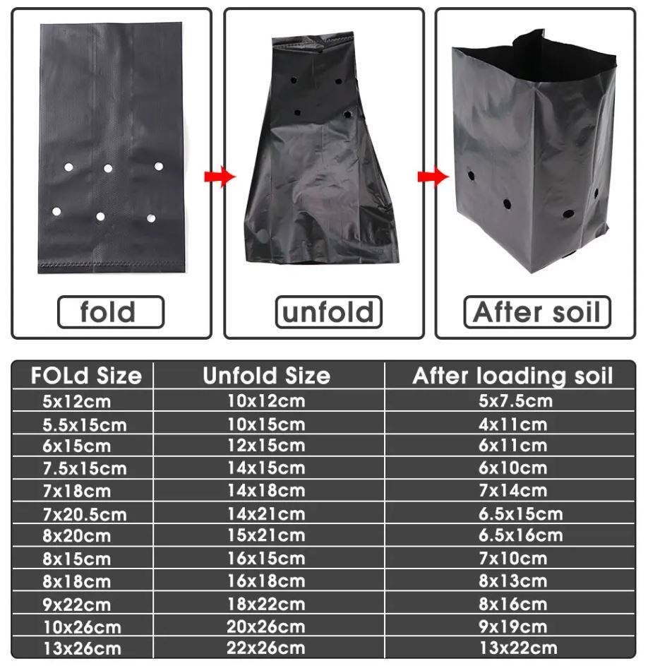 Eco-Friendly Compostable Seedling Bags – Durable Nursery Plant Grow Bags for Easy Transplanting