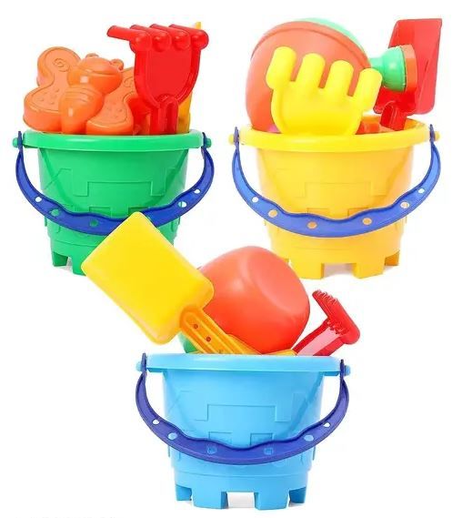 Kids Fun Garden & Beach Sand Bucket Toy Set – Bath, Pool & Outdoor Play