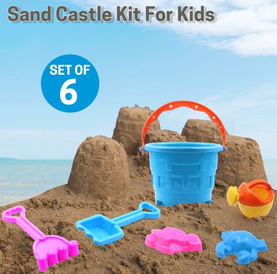 Kids Fun Garden & Beach Sand Bucket Toy Set – Bath, Pool & Outdoor Play
