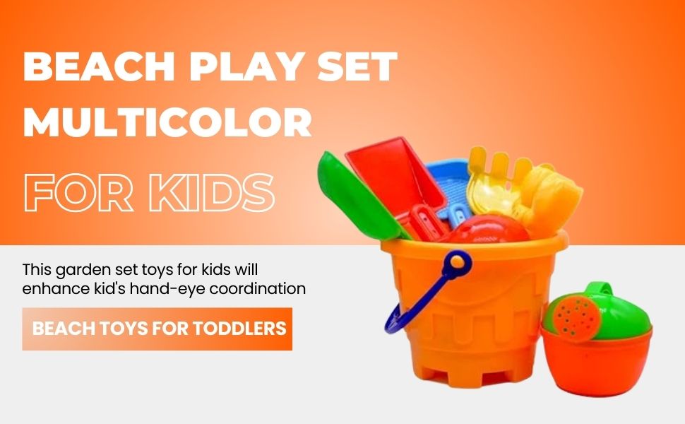 Kids Fun Garden & Beach Sand Bucket Toy Set – Bath, Pool & Outdoor Play