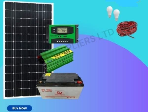 200W Solar Panel, 150Ah Battery, 600W Inverter & 20A Controller Kit