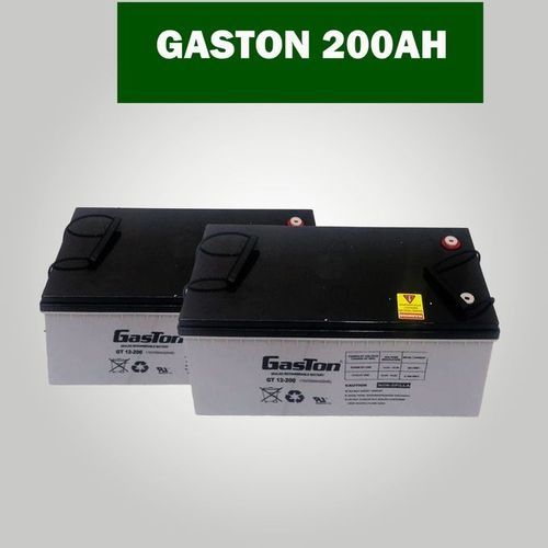 2pcs Gaston 200Ah/20hr Solar Gel Batteries – Deep Cycle Backup Power Solution