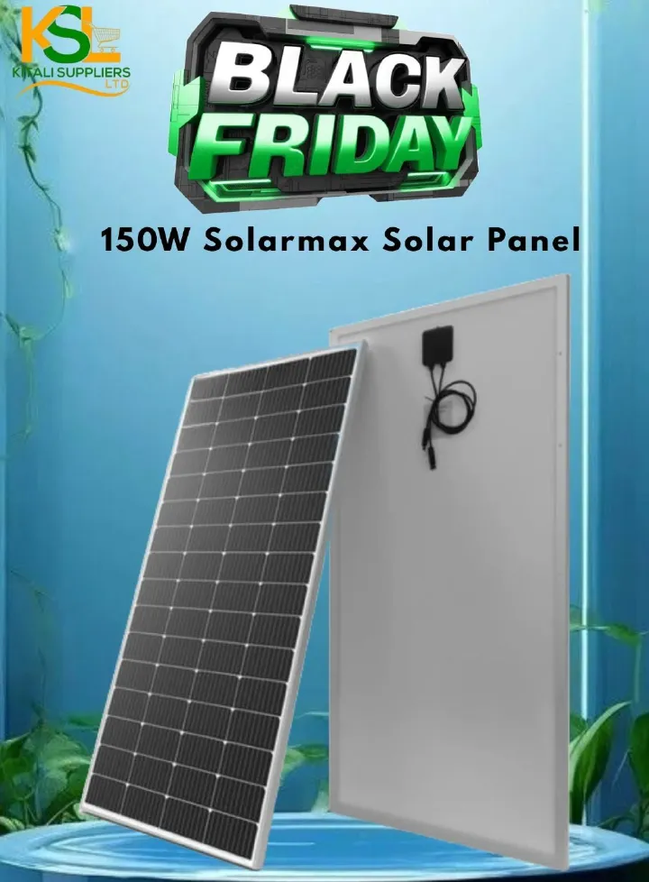 150W SolarMax Solar Panel – High-Efficiency Monocrystalline Panel for RVs, Cabins, Boats, Camping & Off-Grid Solar Power Systems.