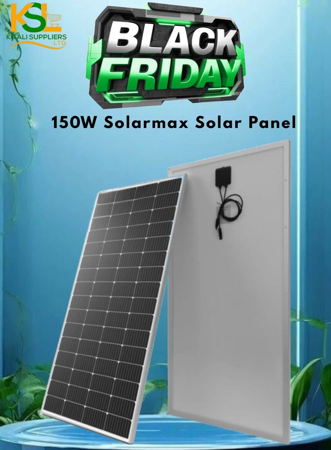 150W SolarMax Solar Panel – High-Efficiency Monocrystalline Panel for RVs, Cabins, Boats, Camping & Off-Grid Solar Power Systems.