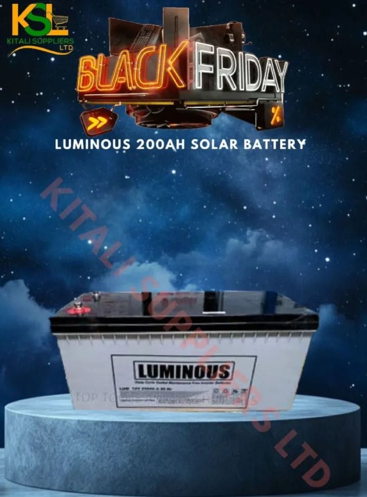 Luminous 200Ah Deep Cycle Inverter Battery – High-Capacity, Long-Lasting, Maintenance-Friendly Power Backup for Home, Solar, and Off-Grid Applications.