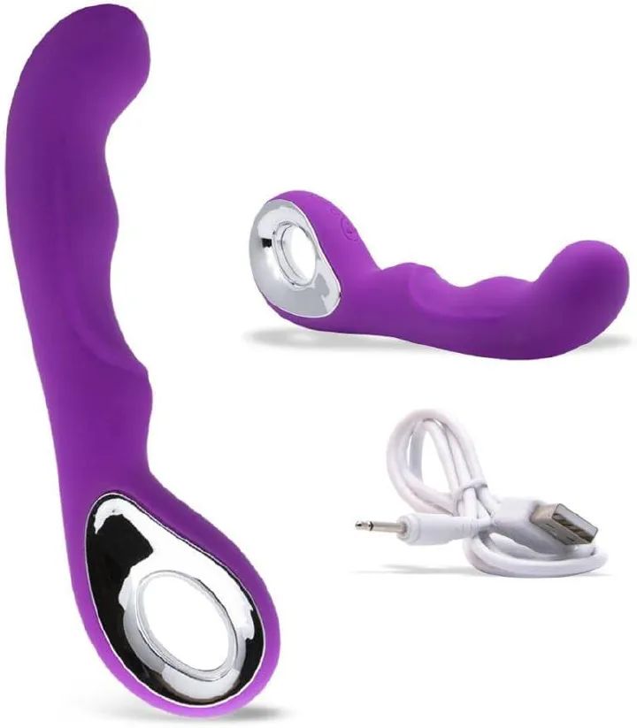 Rechargeable G-Spot Vibrator with 10 Vibration Modes, Adult Women Sex Toy, Female Vibrating Dildo, Sexual Wand Massager
