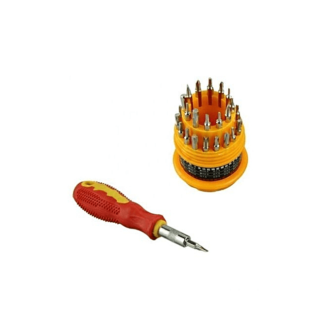 31-In-1 Screw Driver Set Yellow
