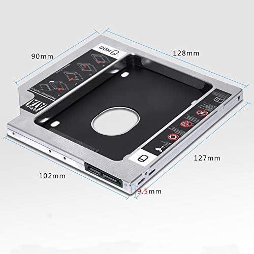 9.5mm Universal 2nd HDD/SSD Hard Drive Caddy For CD/DVD-ROM