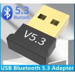 USB Bluetooth 5.0 Adapter Bluetooth Receiver Transmitter Wireless Audio Bluetooth Dongle for Computer PC Laptop Phone Tablet Printer Headphone Speaker Wireless Mouse Keyboard Music