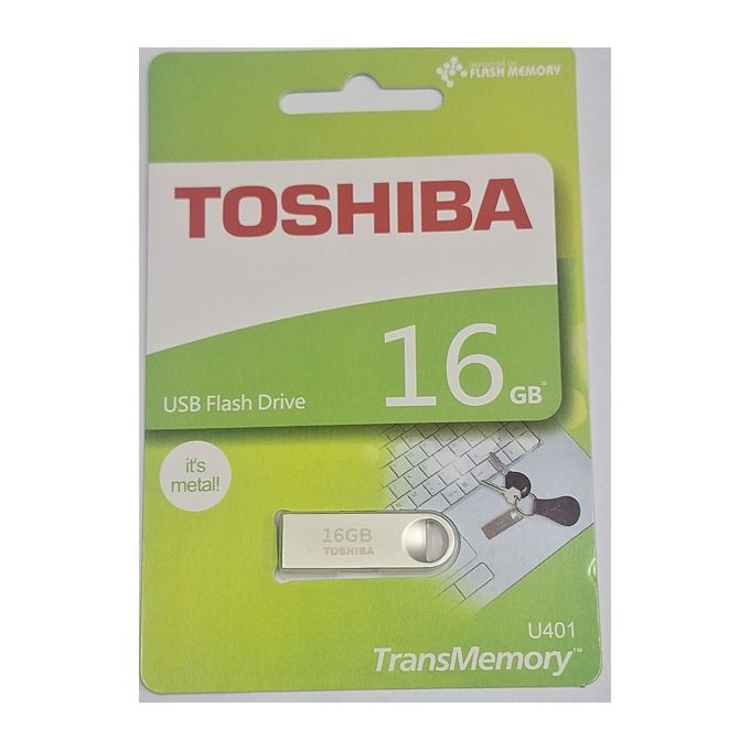 Toshiba 16GB USB Flashdisk - Silver High-Speed USB Performance, with warrant High-Capacity Drive
