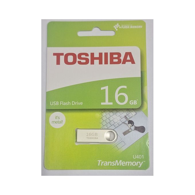 Toshiba 16GB USB Flashdisk - Silver High-Speed USB Performance, with warrant High-Capacity Drive