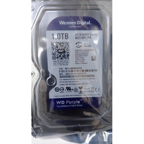 Western Digital 1TB CCTV Camera HardDrive Hard disk  HDD for DVRs & NVRs harddisc HDD