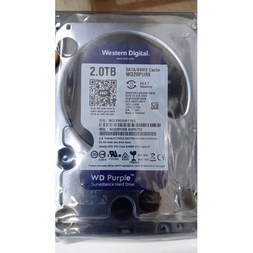 Western Digital WD PURPLE 1TB, 2TB SURVEILLANCE HARD DRIVE .for DVRs & NVRs harddisc HDD high quality with warrant