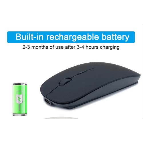 Brand New Rechargeable Wireless Mouse 2.4GHz Ultra Slim LONG LASTING BATTERY