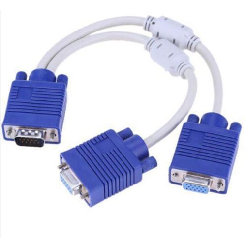 2 Port VGA Splitter With 1 VGA Input And 2 VGA Output very high quality durable and reliable -WITH WARRANT