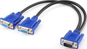 2 Port VGA Splitter With 1 VGA Input And 2 VGA Output very high quality durable and reliable -WITH WARRANT