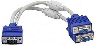 2 Port VGA Splitter With 1 VGA Input And 2 VGA Output very high quality durable and reliable -WITH WARRANT