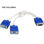 2 Port VGA Splitter With 1 VGA Input And 2 VGA Output very high quality durable and reliable -WITH WARRANT