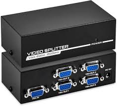 4 Port VGA Splitter with 1 VGA Input and 4 VGA Output very high quality durable and reliable -WITH WARRANT
