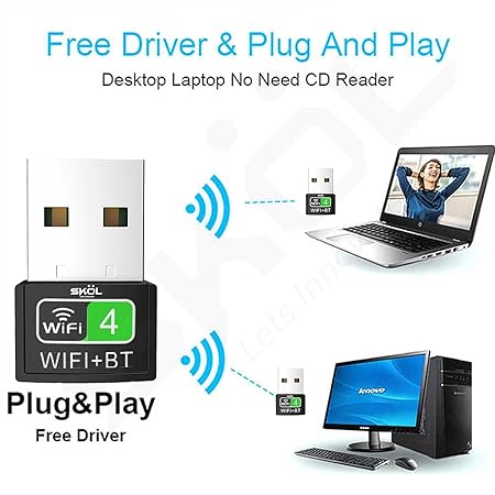 USB Bluetooth + WIFI Adapter Bluetooth Receiver Bluetooth Dongle reliable connection convenient to use Strong and Stable Signal