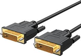 DVI to DVI Cable Male to Male Digital Video Monitor Cable for HDTV, Gaming, Monitor, Projector, DVD, Laptop