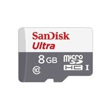 Sandisk Ultra High Speed Micro SD Memory Card- 8GB  Highly durableQuality you can trust
