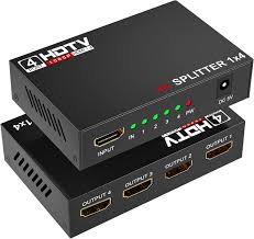 3D 4K HDMI Splitter (4-way) High quality NO SIGNAL INTERFERANCE  highly compatible -WITH WARRANT