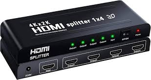 3D 4K HDMI Splitter (4-way) High quality NO SIGNAL INTERFERANCE  highly compatible -WITH WARRANT