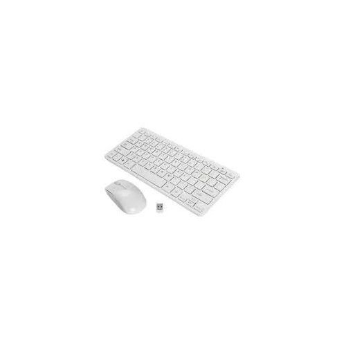 Generic Mini Wireless Keyboard Mouse Combo - White  very high speed and with high compatibility