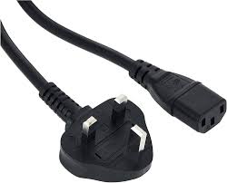 High Quality White Fused Computer Desktop CPU And Monitor Power Cable Highly efficiency and reliability