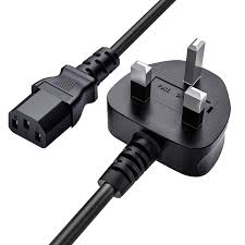 High Quality White Fused Computer Desktop CPU And Monitor Power Cable Highly efficiency and reliability