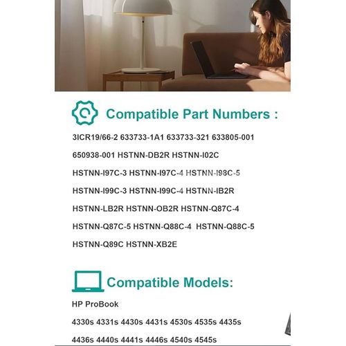 Laptop Battery for Hp Probook 4530S 4540S 4430S 4330s 4331s 4431s 4435s 4535s 4536s 4440s 4441s 4446s 4545s PR06 PR09 -HIGH QUALITY WIDELY COMPATIBLE
