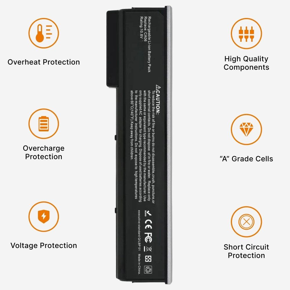 Laptop Battery CA06 CA06XL for HP ProBook 640 645 650 655 G0 G1, fits Hp Spare 718677-421 718678-421 718755-001 718756-001 HSTNN-DB4Y HSTNN-LB4X HSTNN-LB4Y HSTNN-LB4Z HSTNN-LP4Z
