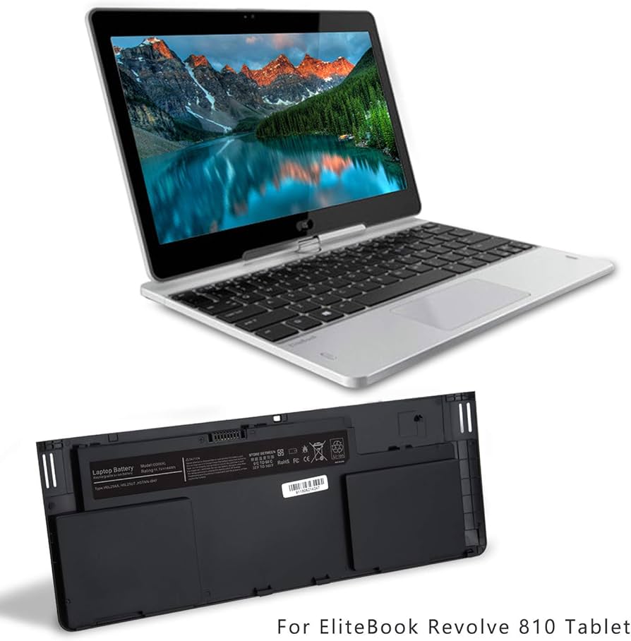 Laptop Battery for HP Elitebook Revolve 810 G1 Series Tablet Hstnn-ib4f Hstnn-w91c 698943-001 698750-171 H6l25aa H6l25ut H6L25AA H6L25UT  OD06XL OD06-VERY HIGH QUALITY AND RELIABLE