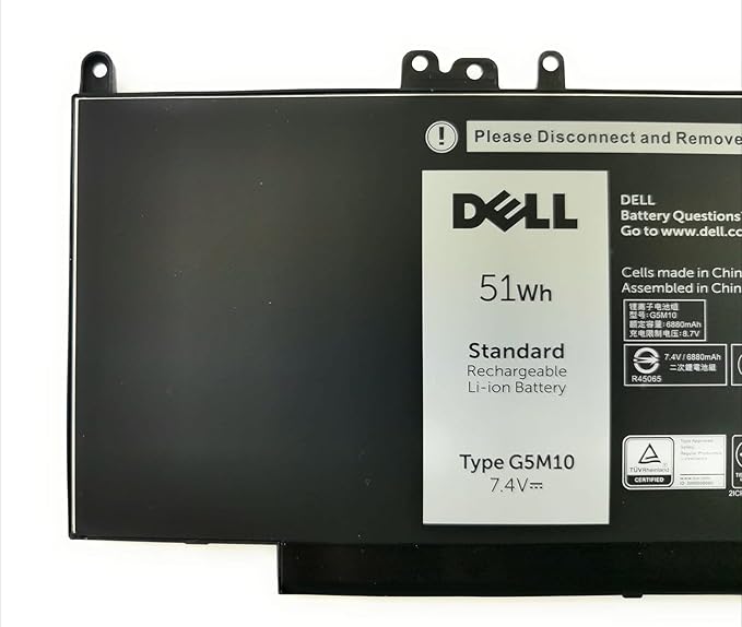 Dell G5M10 Original Battery for Latitude 12 E5250, 14 E5450, 15 E5550- DURABLE AND RELIABLE BATTERY WITH WARRANT
