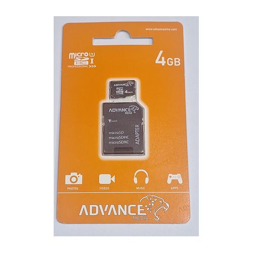 Very high speed Advance Memory Card  4GB, Quality you can trust