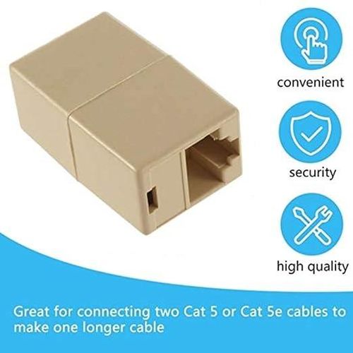 RJ45 CAT5 ,CAT6 Ethernet Network Connector, Internet Cable Connector High Speed Data Transfer