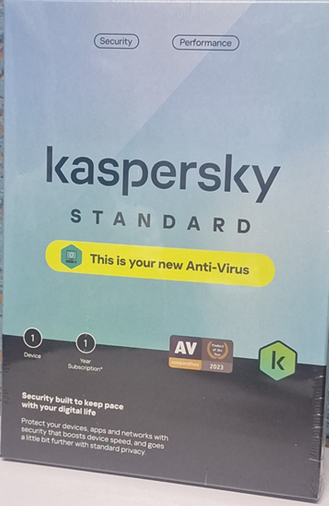 Kaspersky Standard Anti-Virus 1 Device 1 Year subscription Reliable User-Friendly Interface