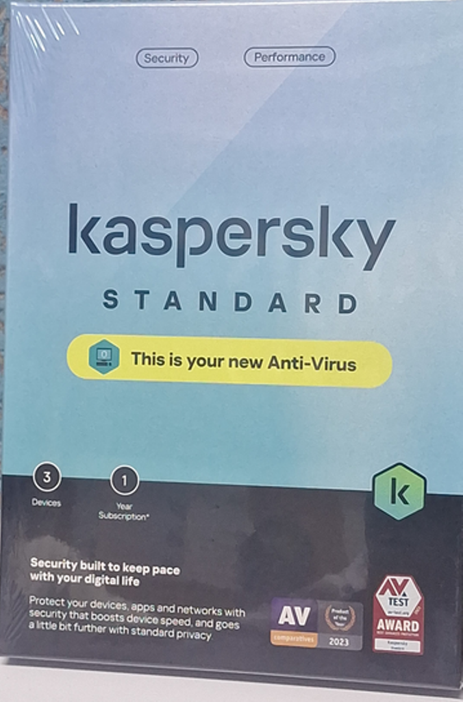 Kaspersky Standard Anti-Virus 3 Devices 1 Year subscription Reliable User-Friendly Interface
