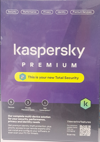 Kaspersky Premium Total Security 2024 5 Devices 1 Year reliable Privacy and performance