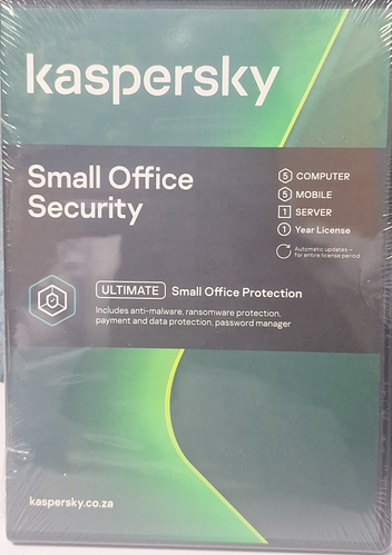 Kaspersky Small Office Security for Desktops, Mobiles and File Servers 5-Desktops 5-Mobile devices 5-Users 1 year